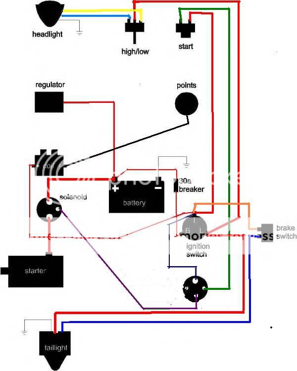 Need a simplified 5 Pole Ignition Switch Wiring Diagram... - Harley